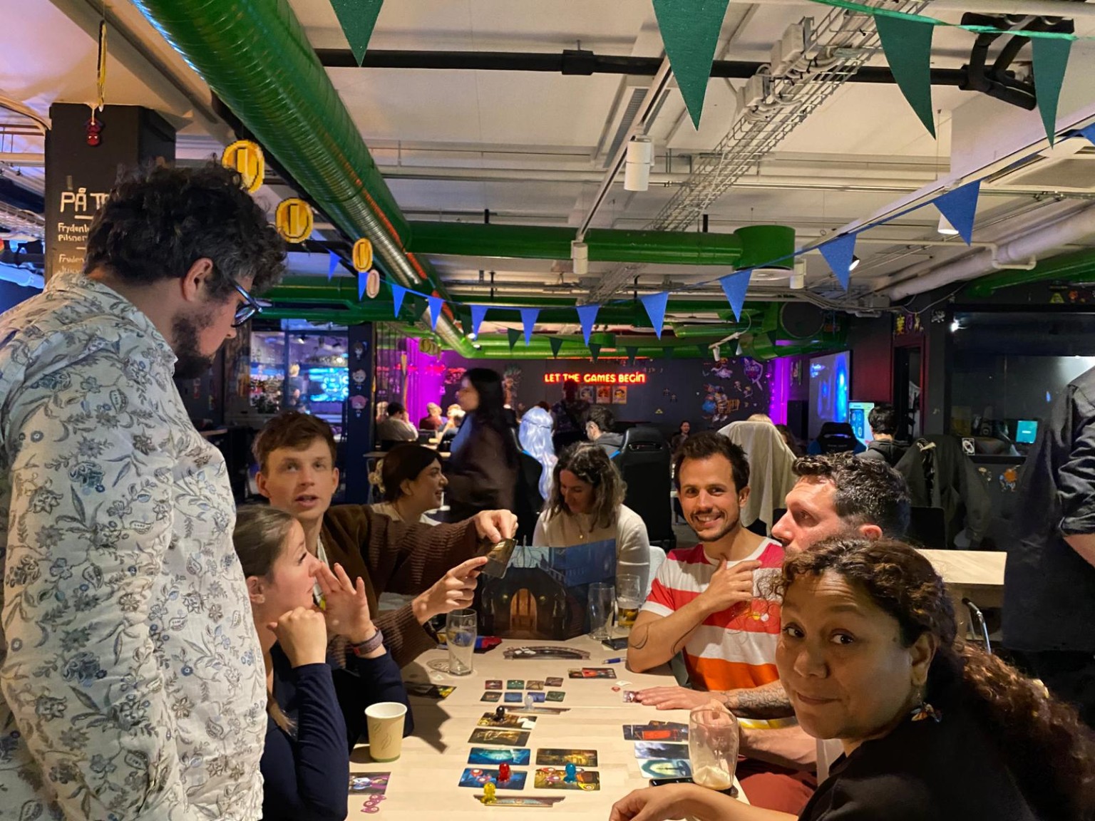 Social! members together at a game night